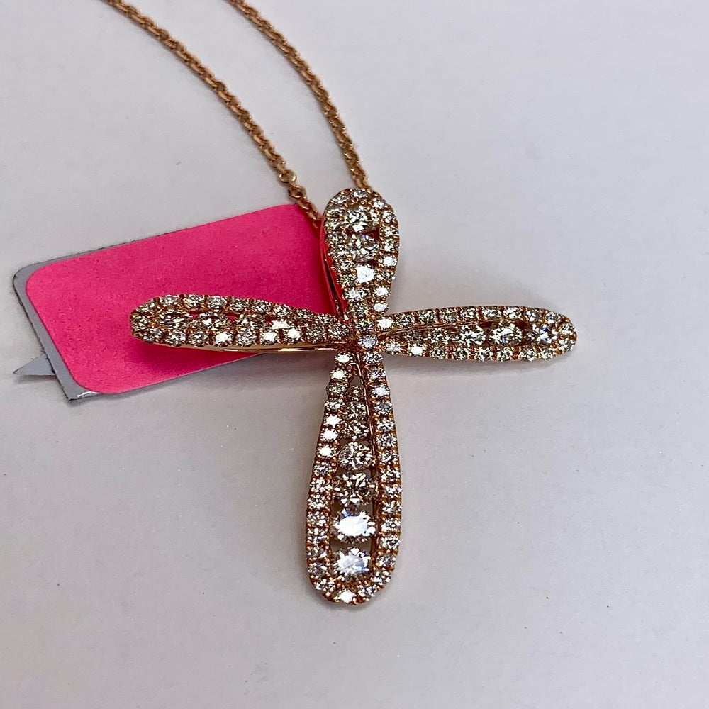 Rose gold deals faith necklace